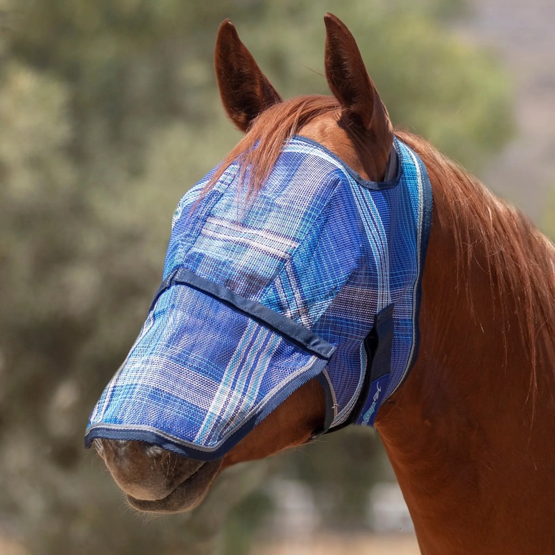 Fly Mask with Removable Nose – 73% UV Blocking