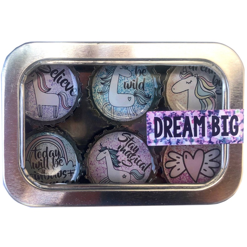 Kate Grenier Designs – Unicorn Dream Big Magnet – Six Pack