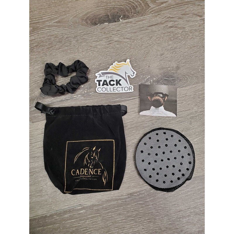 Elasticized Hair Bun Net, Bling, Scrunchie, Bag *new Black/Black New