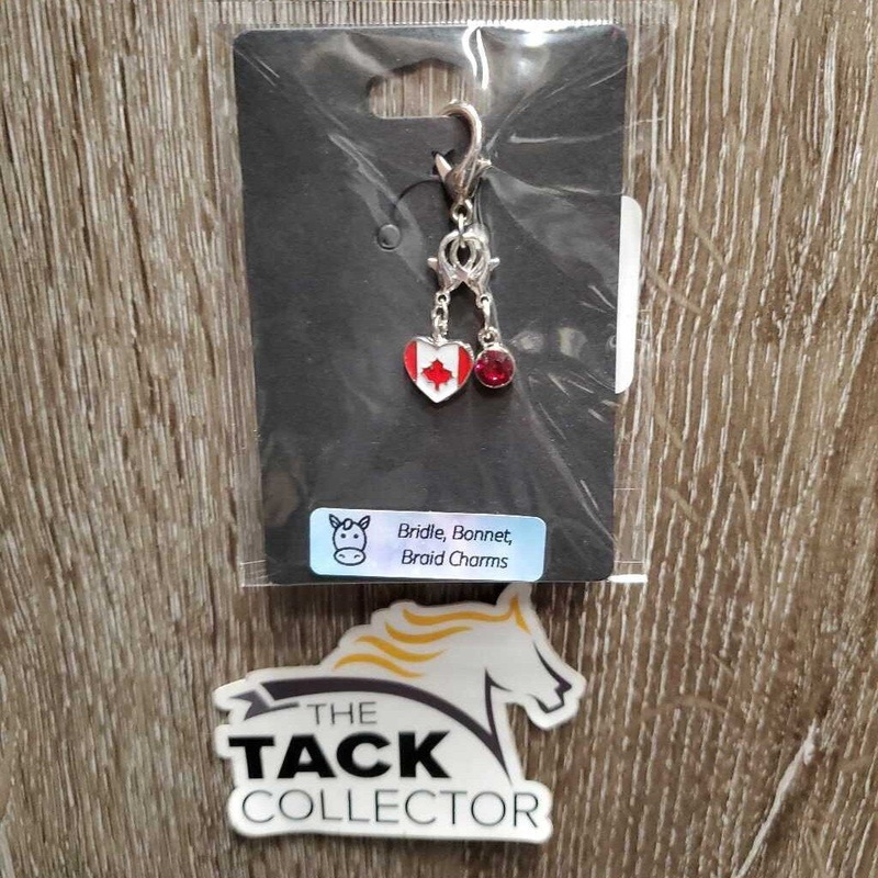 “Canada Flag” Bridle Charm, bag *new New