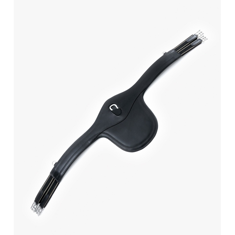 Lizzano Anatomic Leather Stud Girth Black