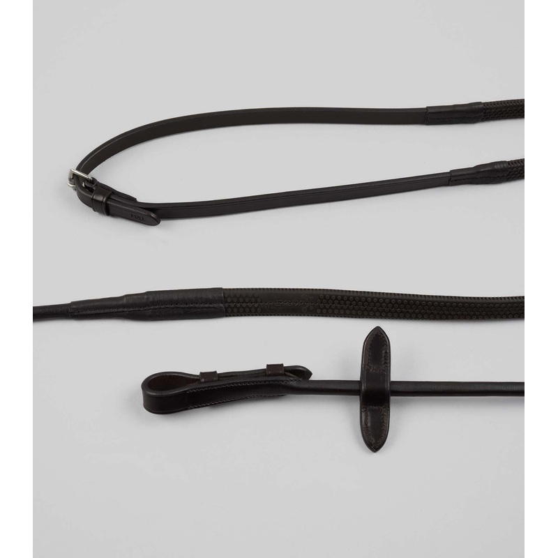 Finetti Rolled Leather Reins Brown