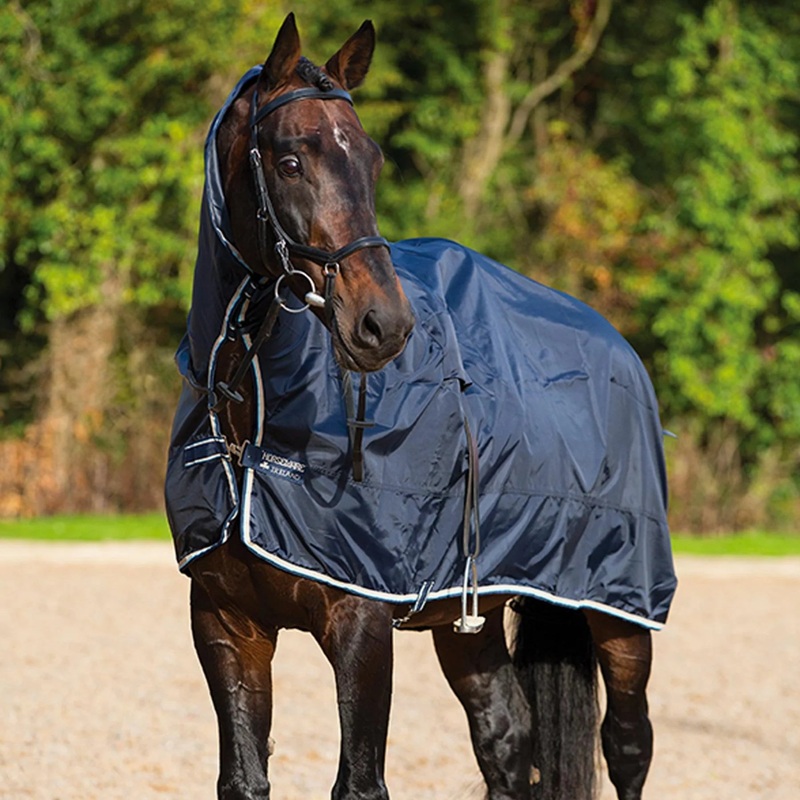 Horseware Mack in a Sack Navy/Burgundy & Teal Small