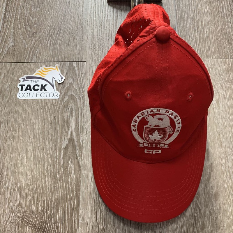 “Canadian Pacific” Mesh Ball Cap *vgc, stained inner brim Red Used