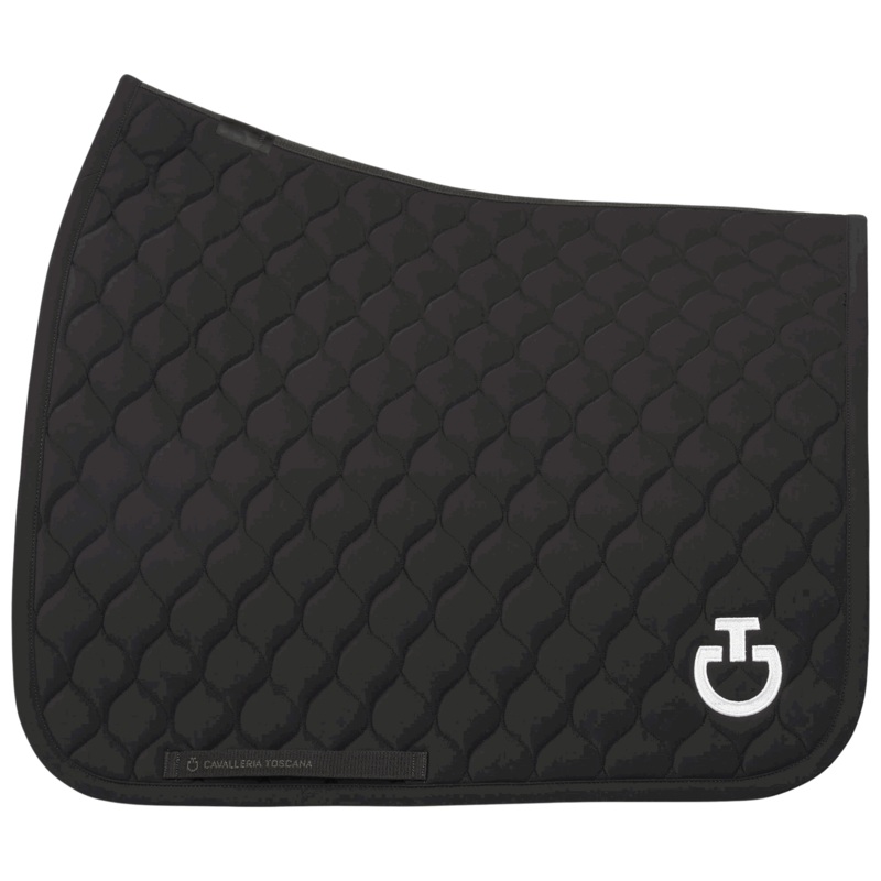 Cavalleria Toscana Saddle Pad Circular Quilted Jersey, Dressage Saddle Pad