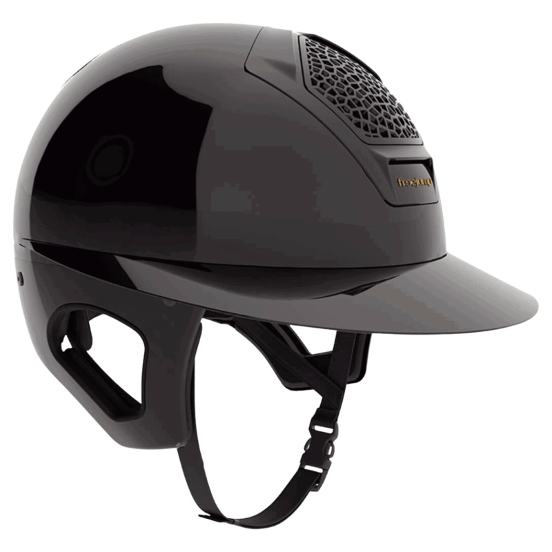 Freejump Riding Helmet Glossy Vorono, with Temple Protection