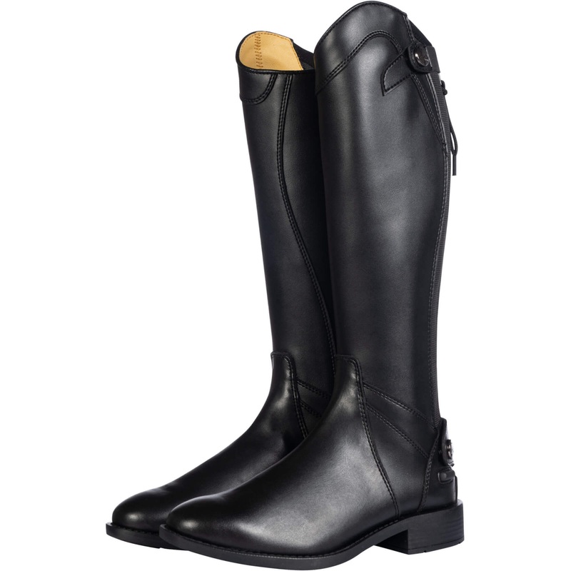 HKM Kid's Riding Boots Aberdeen, Imitation Leather, Black