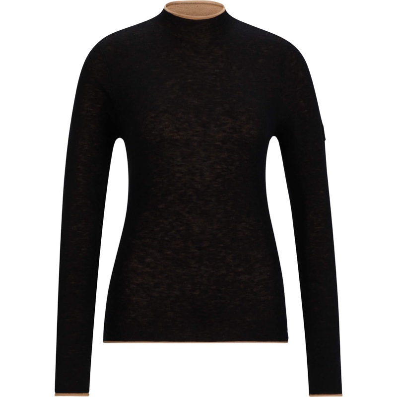 BOSS Equestrian Women’s Jumper May Soft FW24, Turtleneck Jumper