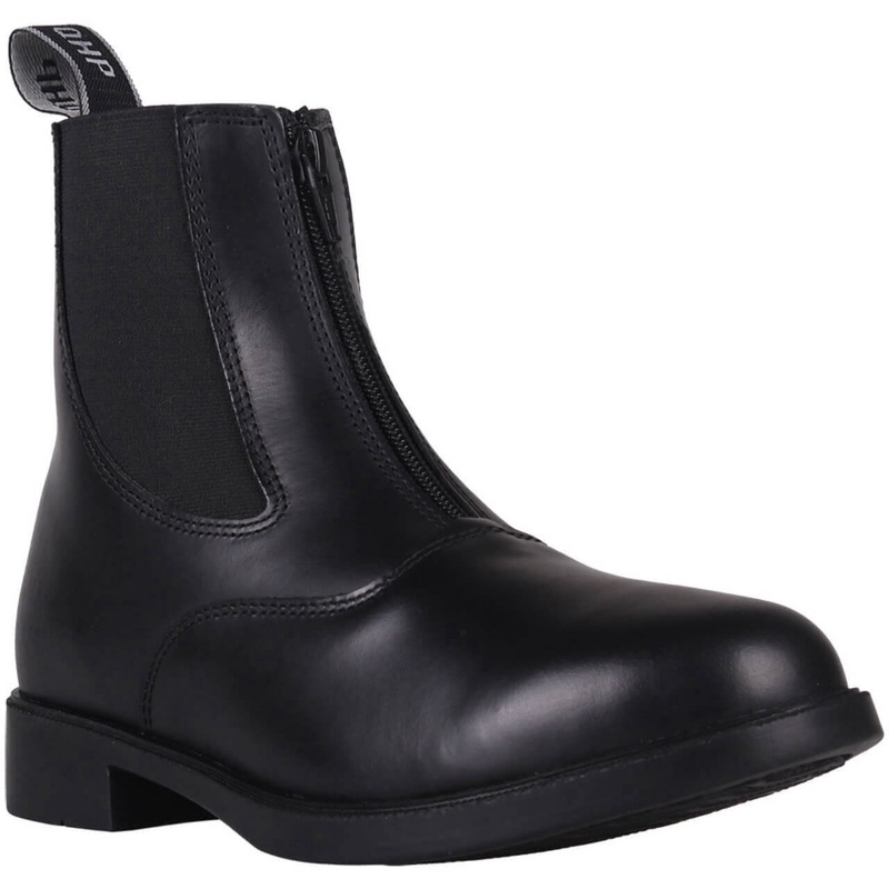 QHP Kid’s Ankle Boots Manilla Junior, Riding Boots, Leather